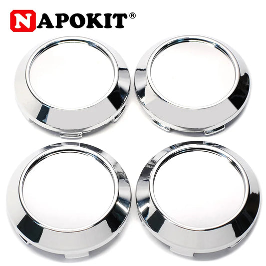 4Pcs/lot 60mm ABS Chrome Auto Car Wheel Center Hub Caps Cover Hubcaps