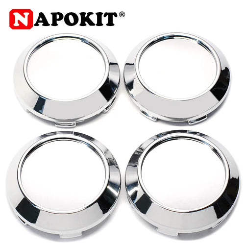 4Pcs/lot 60mm ABS Chrome Auto Car Wheel Center Hub Caps Cover Hubcaps