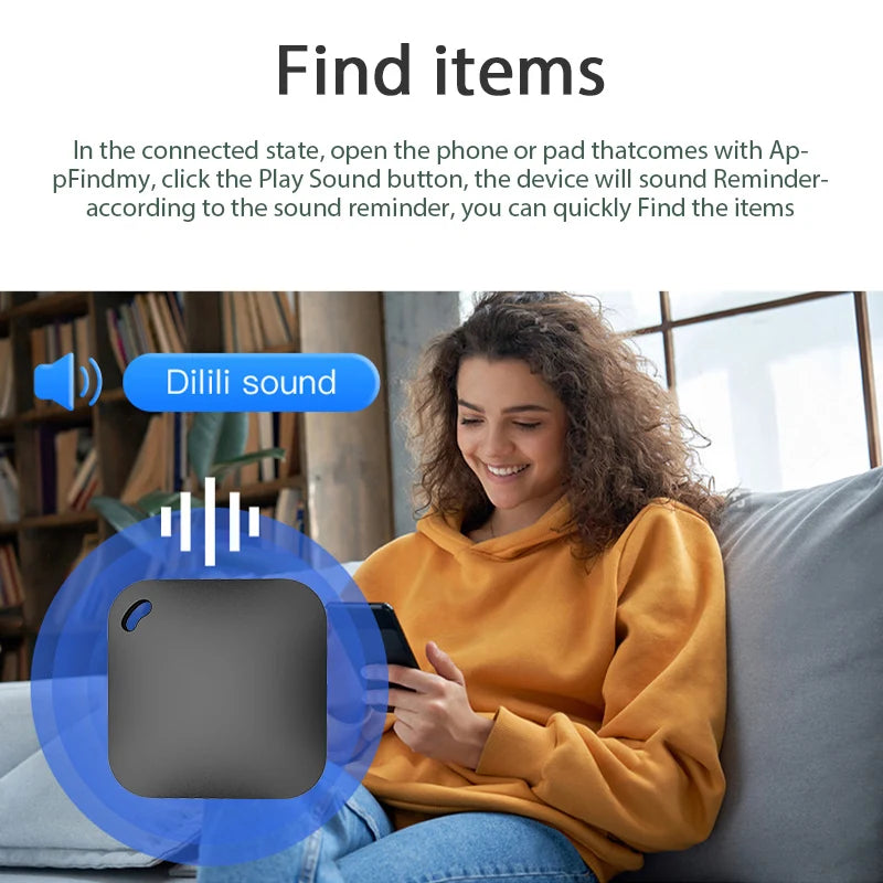 Smart Bluetooth GPS Tracker Work with Apple Find My APP ITag Anti Lost