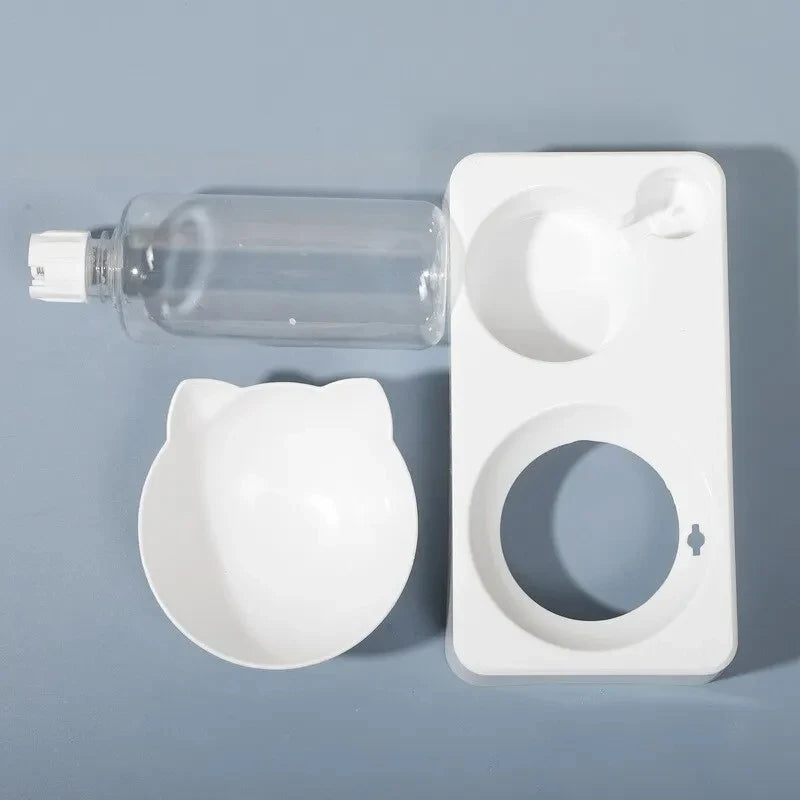 dual-purpose Pet Bowl Tilt to Protect Cervical Vertebrae Dog Food Bowl