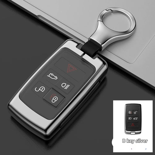 Car Zinc Alloy TPU Key Case Cover Holder For Land Rover Range Rover