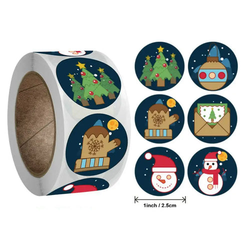 Christmas gift stickers decorative sealing sticker Merry Christmas