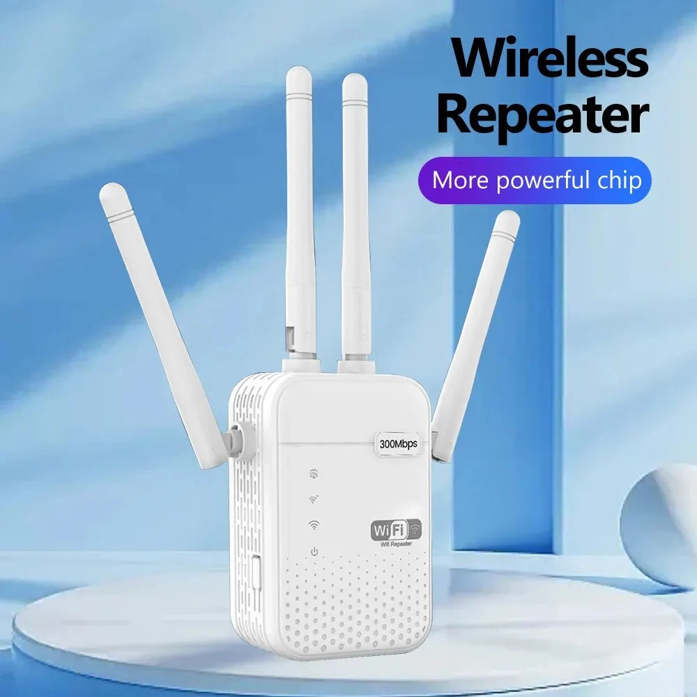 300Mbps Wireless WiFi Repeater 2.4G Signal Router 802.11N Long Range