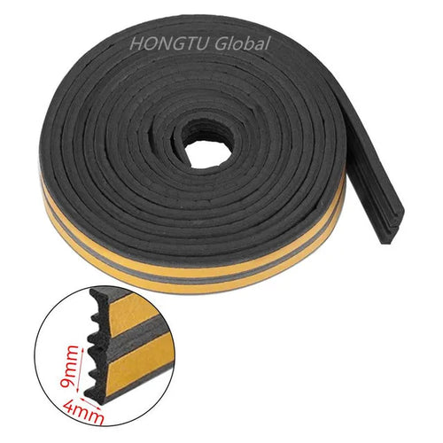 Rubber Foam Window Door Seal  Self Adhesive Windproof Tape Door Joint