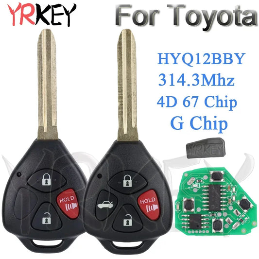 Car Remote Key For Toyota Camry Corolla Yaris RAV4 Venza Avalon Matrix