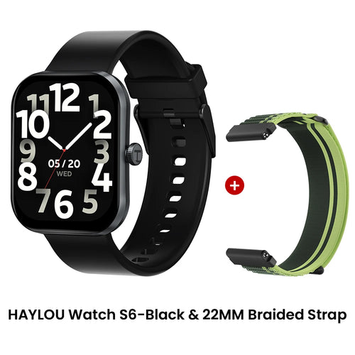 HAYLOU Watch S6 Smartwatch 2.01" HD Display Smart Watch Bluetooth