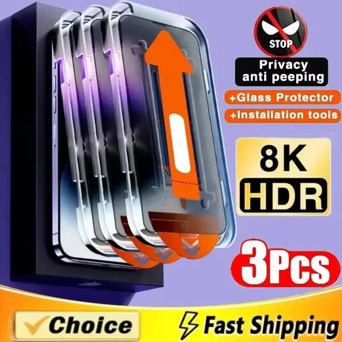 Oleophobic Coating Dust Free Installation Privacy Screen Protector For