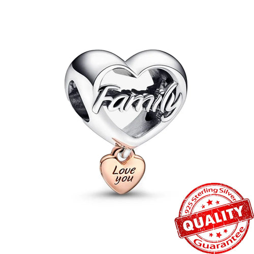 New Arrival 925 Sterling Silver Love You Mom Entwined Infinite Hearts