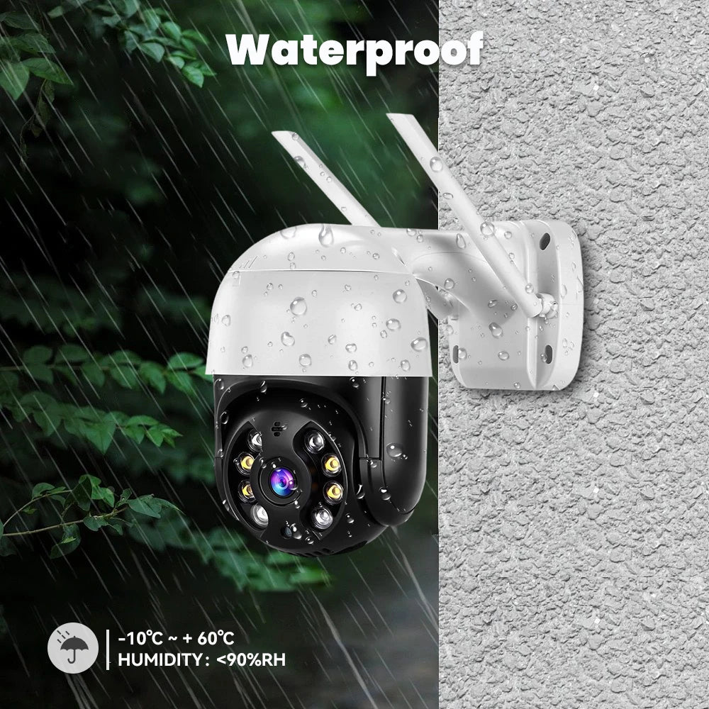 TAITAS 4K 8MP Smart Wifi PTZ Camera 5x Digital Zoom AI Human Detection