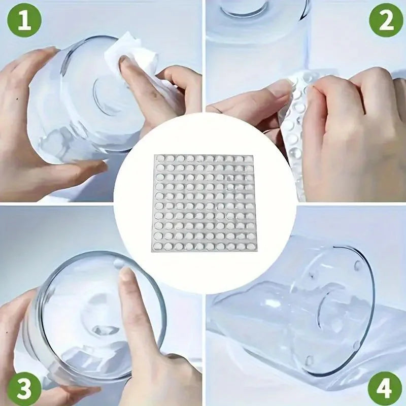 100Pcs Soft Silicone Rubber Anti Slip Bumpers Feet Pads Damper Buffer
