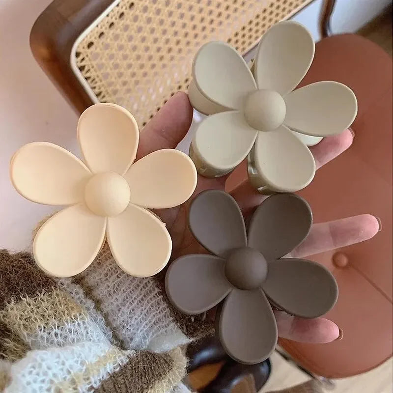 Fashion Flower Claw Clips for Women Sweet Girls Hair Claw Big Flower