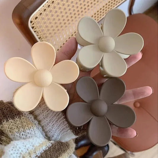 Fashion Flower Claw Clips for Women Sweet Girls Hair Claw Big Flower