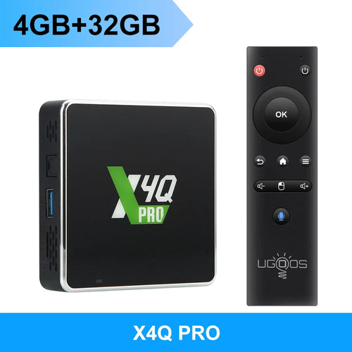 Ugoos X4Q Pro TV BOX Android 11 Smart TV Box S905X4 DDR4 4GB 32GB Wifi