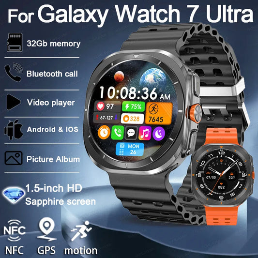 For Samsung Sapphire 32GB Smartwatch Waterproof Men Smart Watch