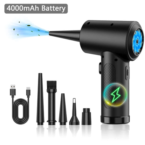 Compressed Air Duster Electric Rechargeable Cordless Air Blower