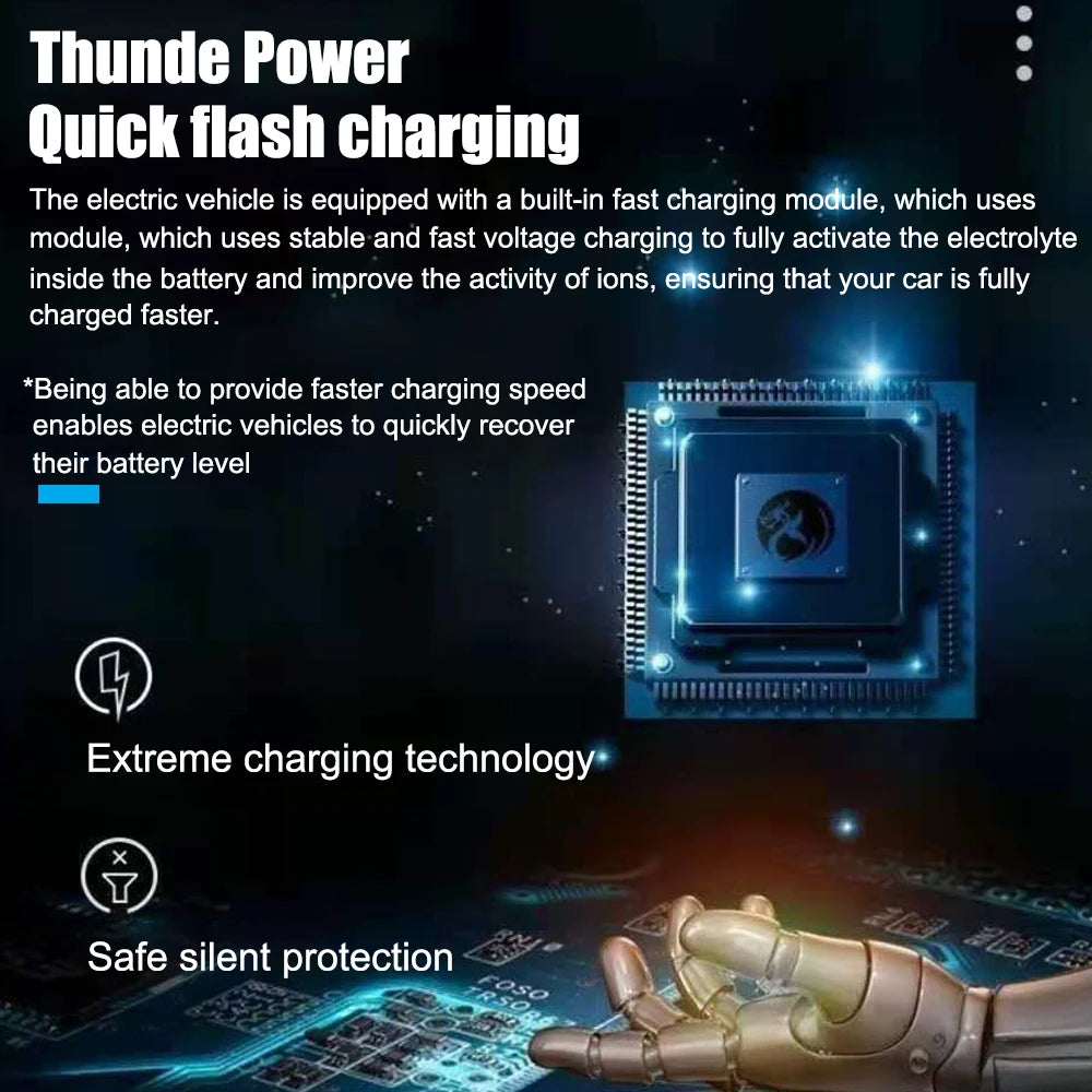 220V Power Puls Repair Charger Car Battery Charger 12V 2A LED Display