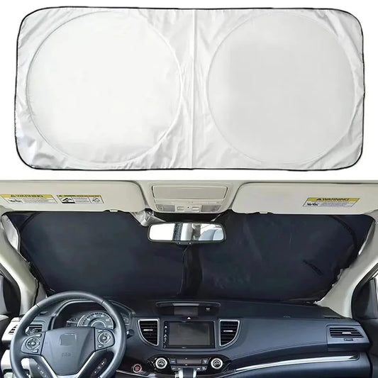 Silver Coated Double Circle Car Sunshade Summer Sunshade And Sunscreen