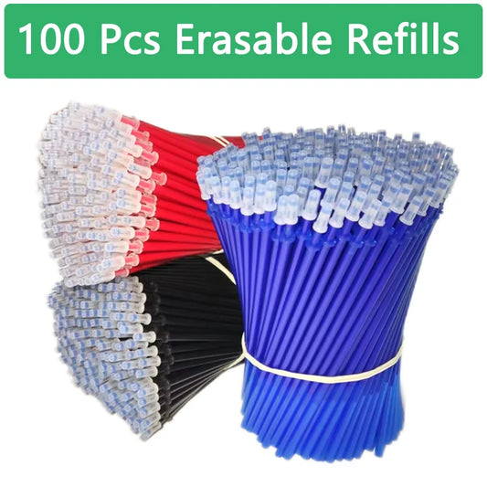 100 Pcs/set Kawaii Erasable Refill Erasable pens Gel Pen sketch