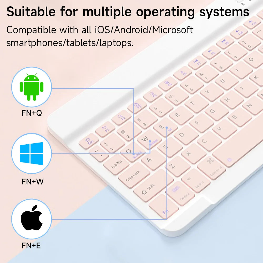Bluetooth Keyboard for IOS Android Windows for iPad Keyboard Air Mini