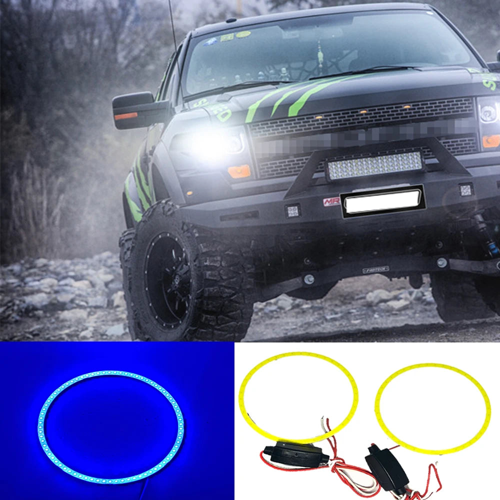 1PCS Automobile LED 60MM70MM80MM90MM100MM120MM LED Angel Eye Angel Eye