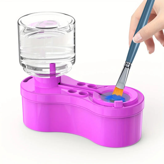 New Paint Brush Cleaner With Drain Button Automatic Water Circulation