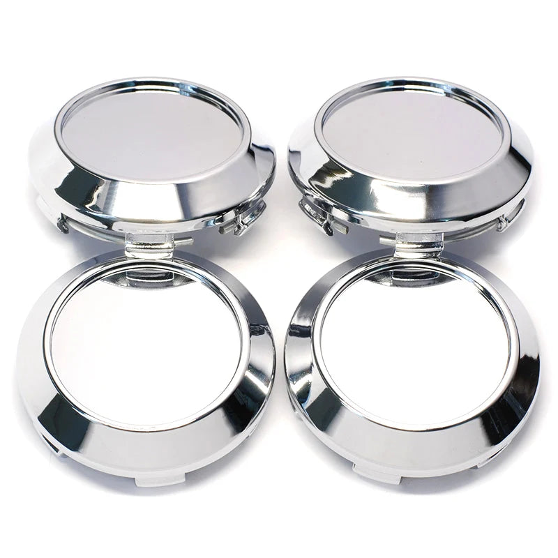4Pcs/lot 60mm ABS Chrome Auto Car Wheel Center Hub Caps Cover Hubcaps