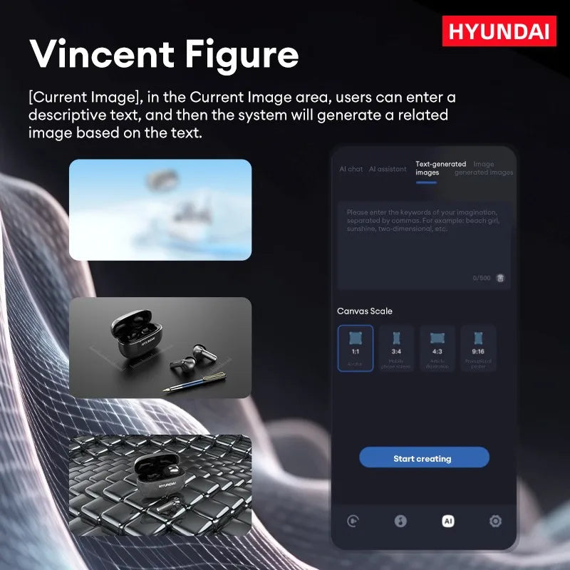 HYUNDAl HY-Y10 AI TWS Translation Bluetooth Earphones Multi Languages