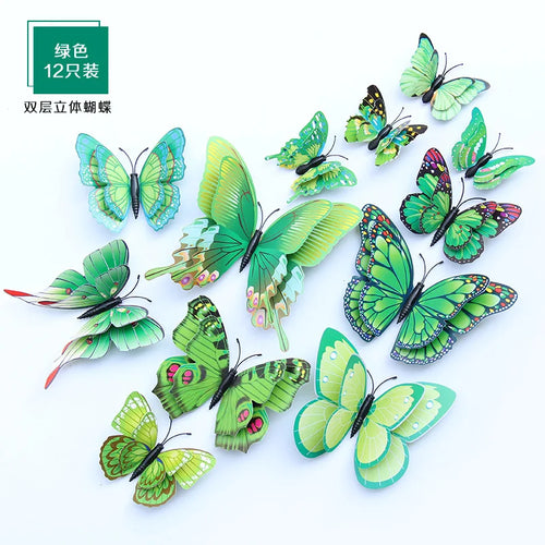 3D Butterfly Wall Stickers Decor Butterflies for Wedding Decoration