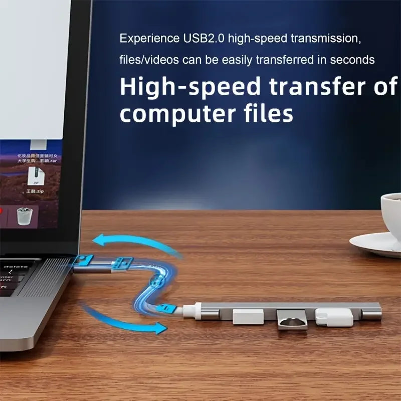 4Port USB 3.0 Hub USB Hub High Speed type c Splitter 5Gbps For PC