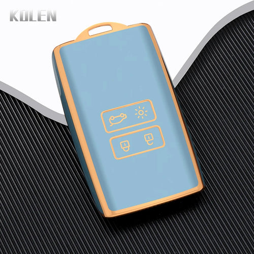 TPU Car Card Key Case Cover Shell Fob For Renault Koleos Captur Megane