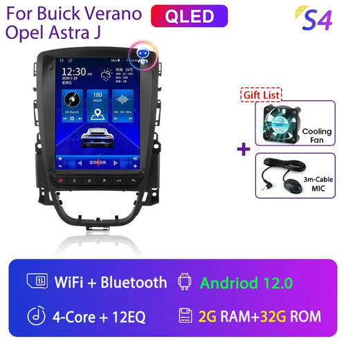 Srnubi 9.7" Android 12 Carplay Car Radio for Opel Astra J Verano 2007