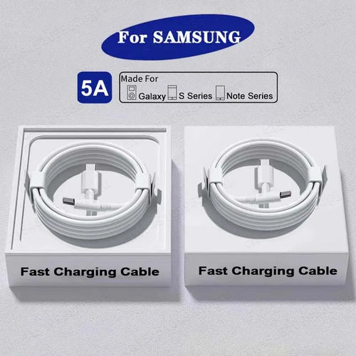 2PCS PD 45W USB C Cable For Samsung Galaxy S20 S21 S22 S23 Ultra Note