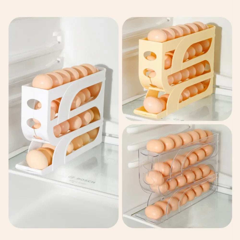 Large Capacity Automatic Egg Roller Household Four Tier Refrigerator