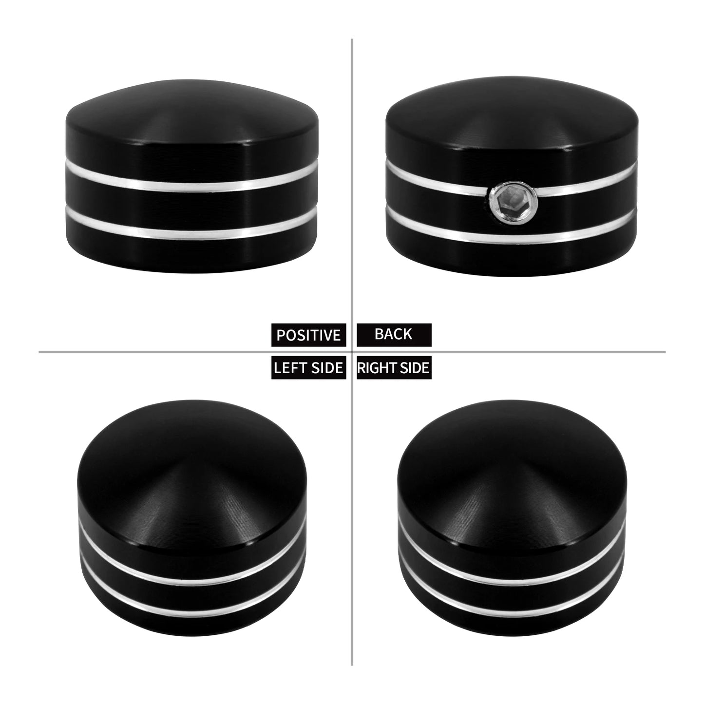 4pcs Motorcycle Spark Plug Cover Engine Screws Nut  For Harley Touring