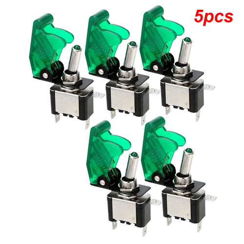 12V SPST Toggle Rocker Switch LED Light for Ignitions Boost Marine