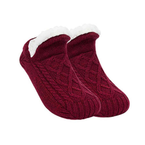 2024 New Winter Warm Floor Socks Home Fleece Slipper Women Men Snow