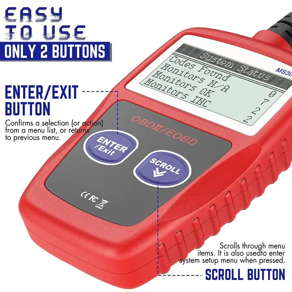 MS309 Car Fault Code Reader Accurate Engine Diagnostic Scanner