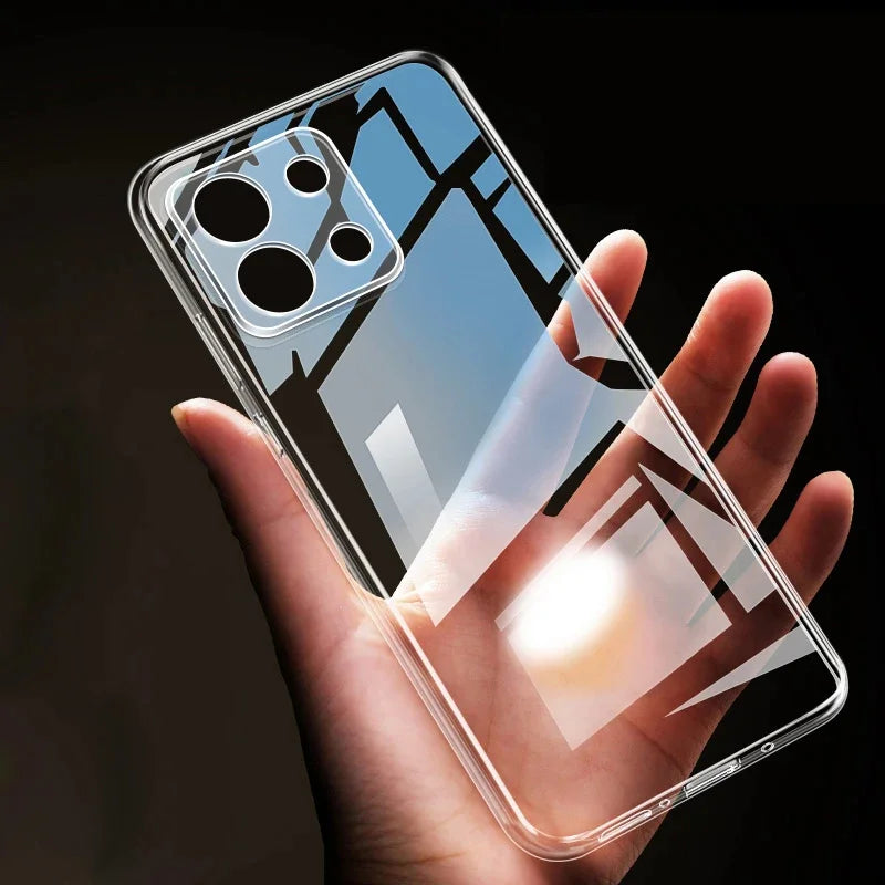 Ultra Thin Clear Silicone Soft Case Cover For Xiaomi Redmi Note 13 13R