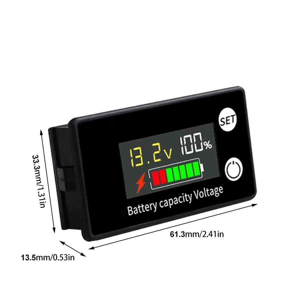 DC8-100V Battery Capacity Indicator LCD Digital Electricity Meter