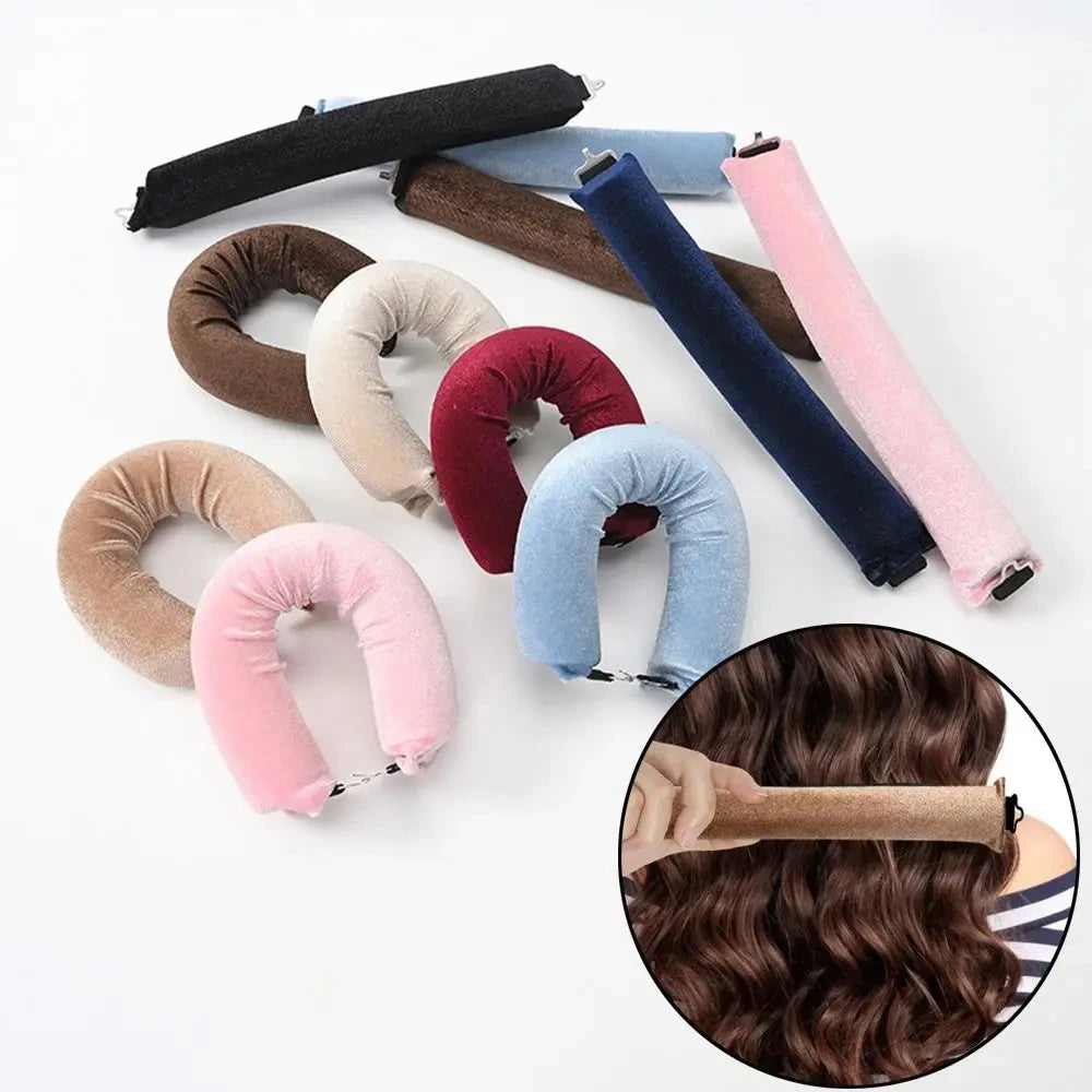Big Wave Lazy Heatless Curling Rod Plush Head Hair Curler Wave Form