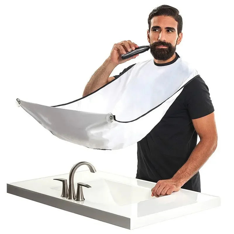 Male Shaving Apron Beard Catcher Cape Care Bib Face Shaved Hair Adult