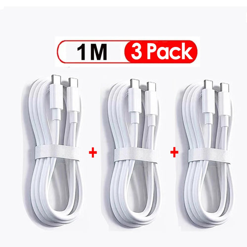 NNBILI 3-4Pcs 100W USB Type C To USB C Cable USB-C PD Fast Charging