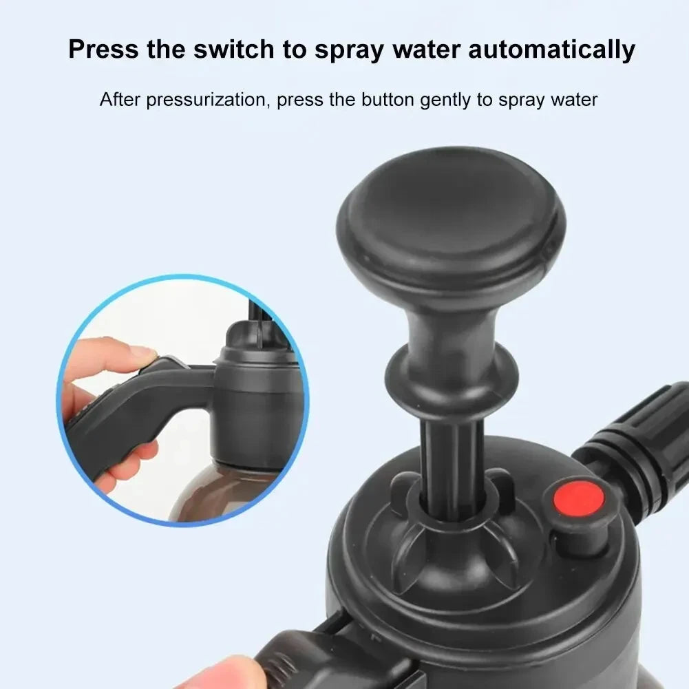 2L Foam Sprayer Car Wash Hand-held Foam Watering Can Air Pressure