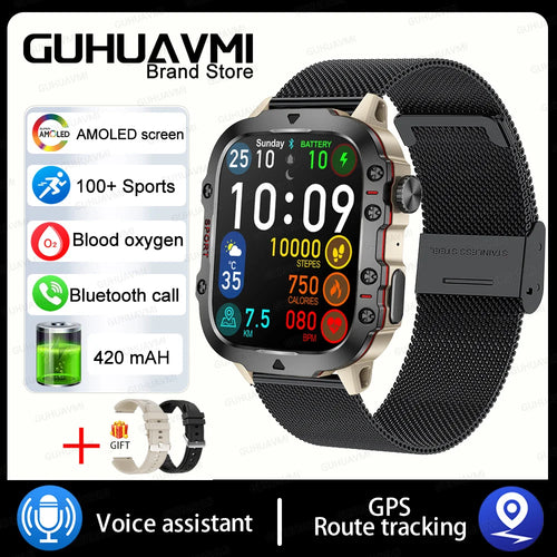 For Xiaomi Military GPS Tracker Smart Watch Men IP68 5ATM Outdoor
