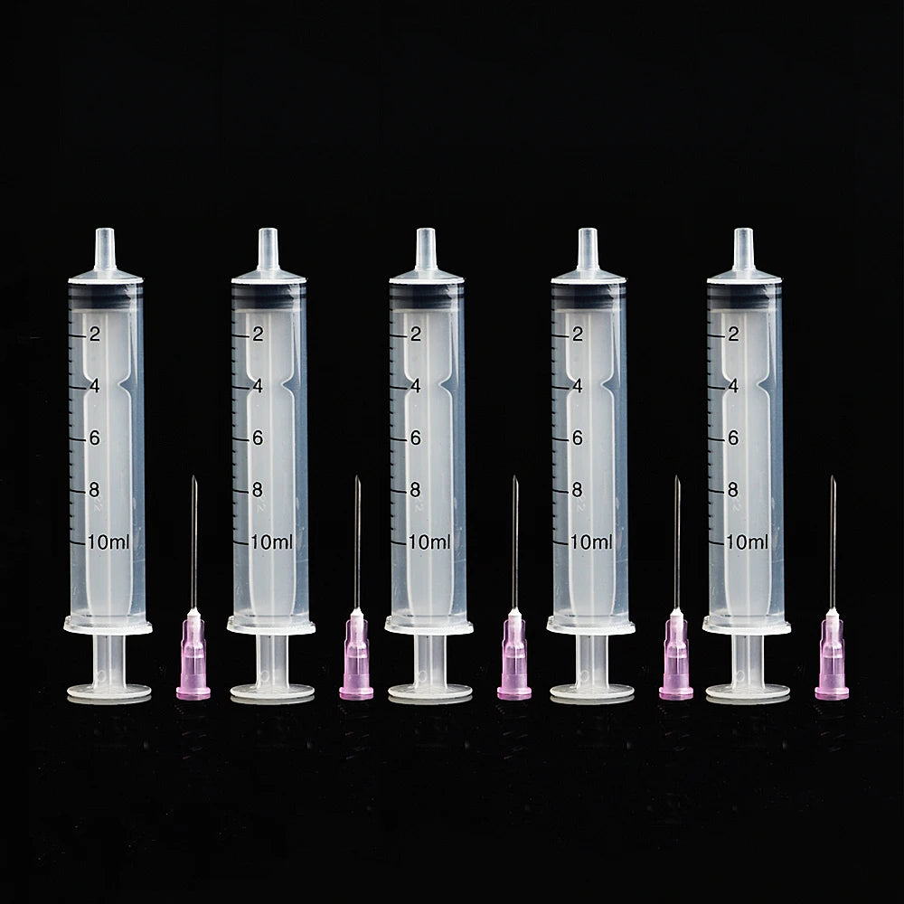 5PCS Ink Refill 10ml Syringe With Needle For EPSON Canon HP Brother