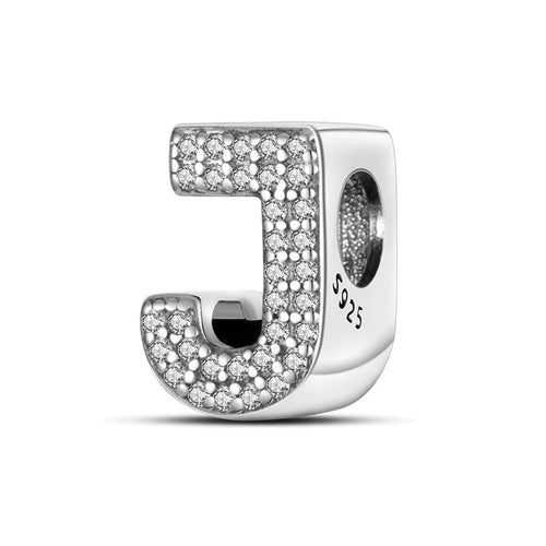 26 Letters Charm Beads Fit For Pandora 925 Sterling Silver Bracelet