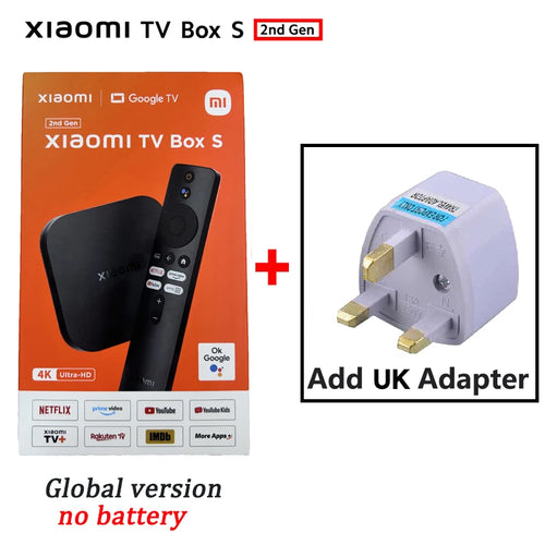 Global Version Xiaomi Mi TV Box S 2nd Gen 4K Ultra-HD Quad-core