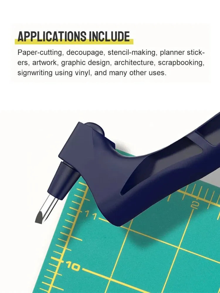 1PC Craft Cutting Tools For Paper Crafts With Triangle Ruler 360