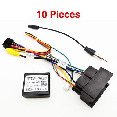 Quadlock Wiring Harness Adapter CAN Bus Box 16 Pin Plug Connector Car