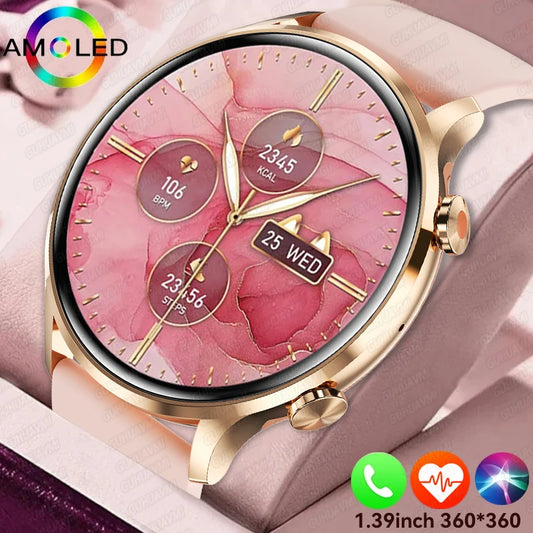 For XIAOMI HD Bluetooth Call Watch 2024 ECG Smart Watch Women AMOLED